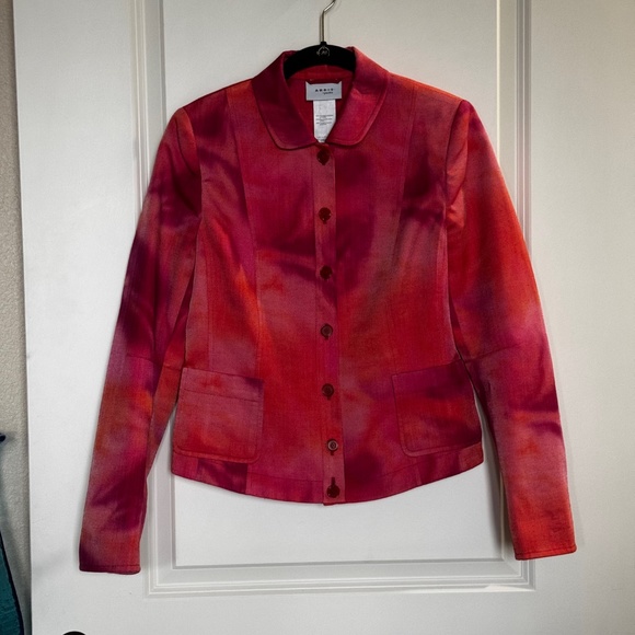 Akris Punto Multi Color Button Front Jacket - Fabulous - Size M - US 8 - Picture 2 of 10